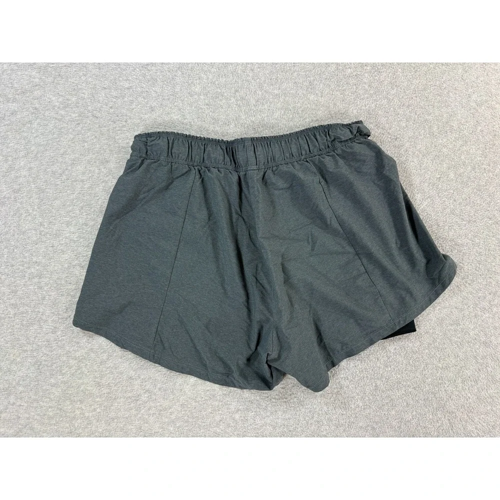 Nike Dri Fit Compression Lined Running Shorts (Women's Medium) Gray - 3